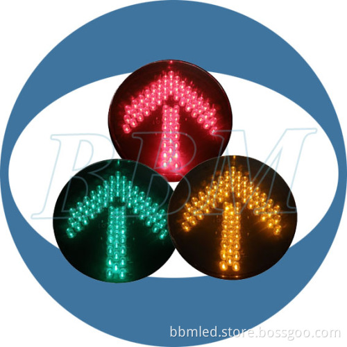 12 Inch RGY Directional Arrow Signal for Road Construction